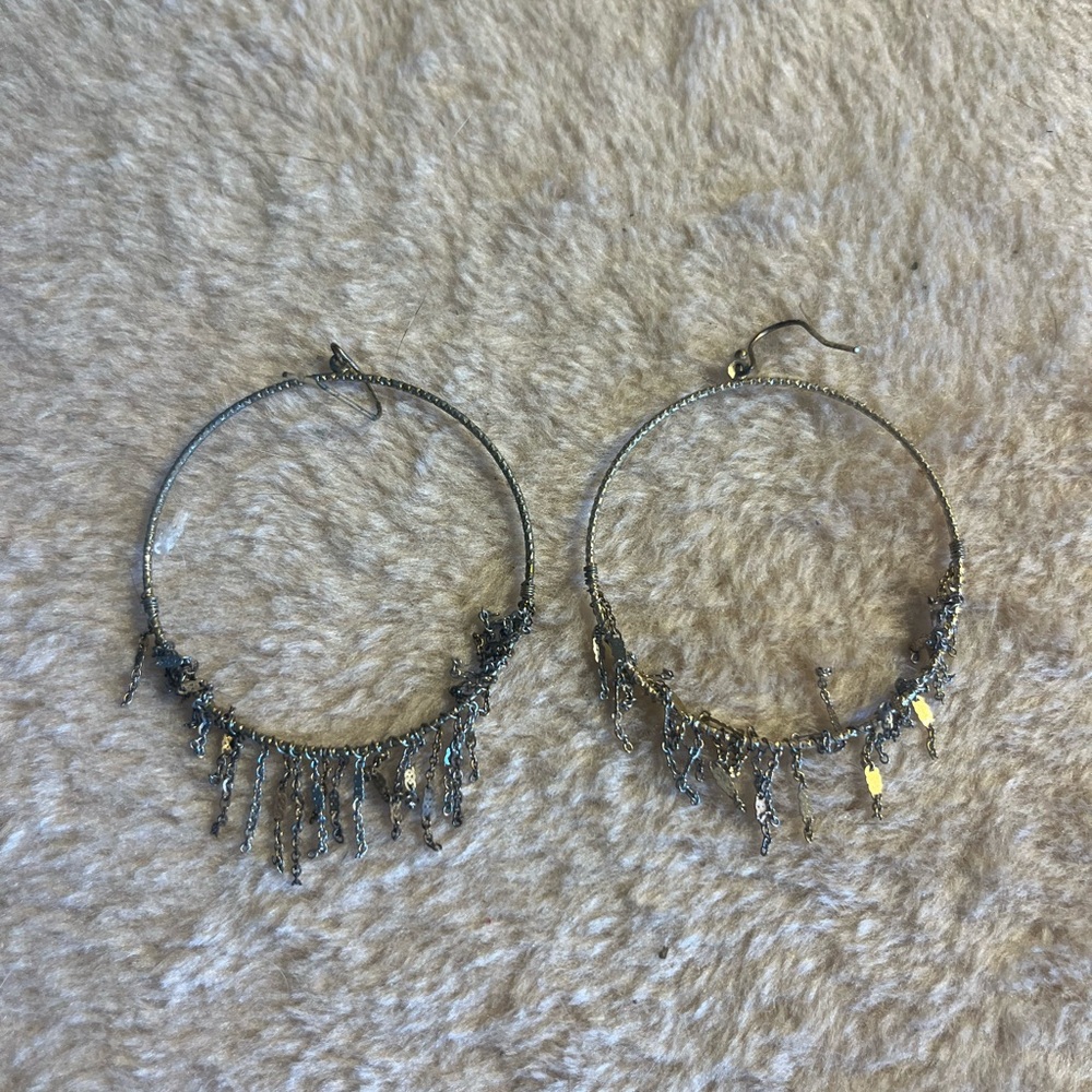 Elegant Silver Hoop Earrings